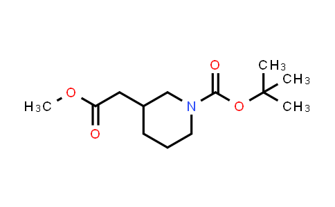 CAS No. 691876-16-1, Tert-Butyl 3-(2-methoxy-2-oxoethyl)piperidine-1-carboxylate