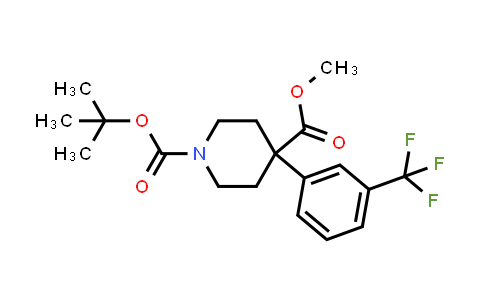 CAS No. 634466-24-3, 1-BOC-4-[3-(TRIFLUOROMETHYL)PHENYL]-4-PIPERIDINECARBOXYLIC ACID METHYL ESTER