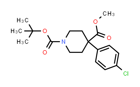 CAS No. 849106-01-0, 1-BOC-4-(4-CHLOROPHENYL)-4-PIPERIDINECARBOXYLIC ACID METHYL ESTER