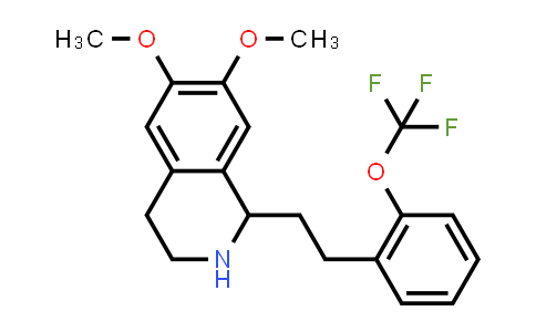 CAS No. 769173-27-5, 6,7-DIMETHOXY-1-[2-(2-TRIFLUOROMETHOXY-PHENYL)-ETHYL]-1,2,3,4-TETRAHYDRO-ISOQUINOLINE