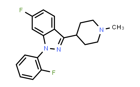 MC458408 | 98295-11-5 | 1H-INDAZOLE, 6-FLUORO-1-(2-FLUOROPHENYL)-3-(1-METHYL-4-PIPERIDINYL)-