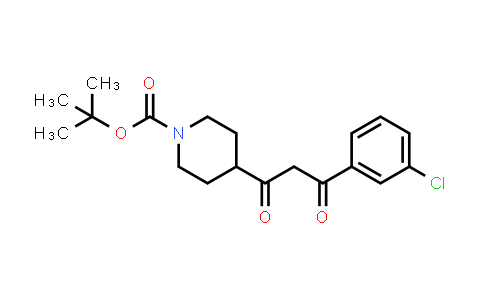 CAS No. 1017781-51-9, 4-[3-(3-CHLORO-PHENYL)-3-OXO-PROPIONYL]-PIPERIDINE-1-CARBOXYLIC ACID TERT-BUTYL ESTER