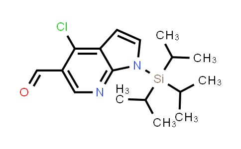 924655-39-0 | 1H-PYRROLO[2,3-B]PYRIDINE-5-CARBOXALDEHYDE, 4-CHLORO-1-[TRIS(1-METHYLETHYL)SILYL]-