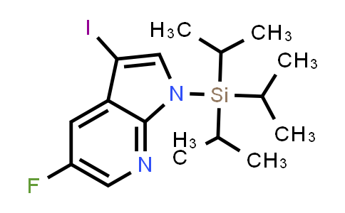 CAS No. 928653-76-3, 5-FLUORO-3-IODO-1-TRIISOPROPYLSILANYL-1H-PYRROLO[2,3-B]PYRIDINE