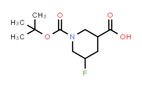 CAS No. 1241725-64-3, 1-(tert-butoxycarbonyl)-5-fluoropiperidine-3-carboxylic acid