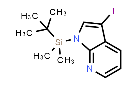 CAS No. 918524-22-8, 1H-PYRROLO[2,3-B]PYRIDINE, 1-[(1,1-DIMETHYLETHYL)DIMETHYLSILYL]-3-IODO-