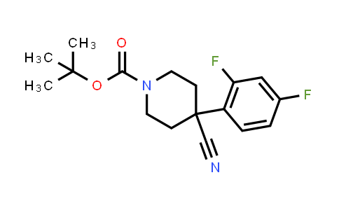 CAS No. 216311-12-5, 1-BOC-4-CYANO-4-(2,4-DIFLUOROPHENYL)-PIPERIDINE