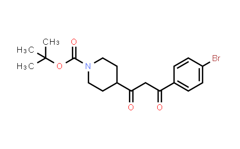 CAS No. 1017781-49-5, 4-[3-(4-BROMO-PHENYL)-3-OXO-PROPIONYL]-PIPERIDINE-1-CARBOXYLIC ACID TERT-BUTYL ESTER