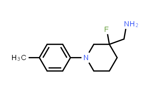CAS No. 1185749-71-6, 3-FLUORO-1-(4-METHYLPHENYL)-3-PIPERIDINEMETHANAMINE