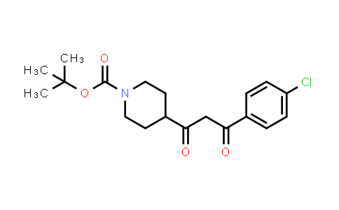CAS No. 1017781-50-8, 4-[3-(4-CHLORO-PHENYL)-3-OXO-PROPIONYL]-PIPERIDINE-1-CARBOXYLIC ACID TERT-BUTYL ESTER