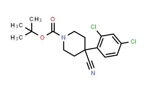 CAS No. 216311-18-1, 1-BOC-4-CYANO-4-(2,4-DICHLOROPHENYL)-PIPERIDINE