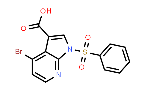DY458564 | 943324-29-6 | 1H-PYRROLO[2,3-B]PYRIDINE-3-CARBOXYLIC ACID, 4-BROMO-1-(PHENYLSULFONYL)-