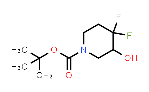 CAS No. 1186688-52-7, tert-butyl 4,4-difluoro-3-hydroxypiperidine-1-carboxylate