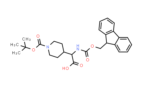 CAS No. 204058-24-2, 4-[CARBOXY-(9H-FLUOREN-9-YLMETHOXYCARBONYLAMINO)-METHYL]-PIPERIDINE-1-CARBOXYLIC ACID TERT-BUTYL ESTER