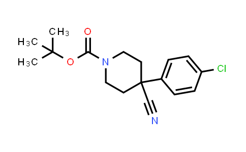 CAS No. 218451-34-4, 1-BOC-4-CYANO-4-(4-CHLOROPHENYL)-PIPERIDINE