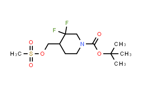 1864060-27-4 | tert-butyl 3,3-difluoro-4-((methylsulfonyloxy)methyl)piperidine-1-carboxylate