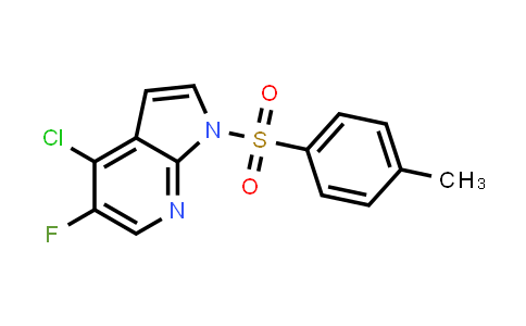 CAS No. 882033-67-2, 1H-PYRROLO[2,3-B]PYRIDINE, 4-CHLORO-5-FLUORO-1-[(4-METHYLPHENYL)SULFONYL]-