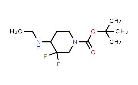 1864063-76-2 | tert-butyl 4-(ethylamino)-3,3-difluoropiperidine-1-carboxylate