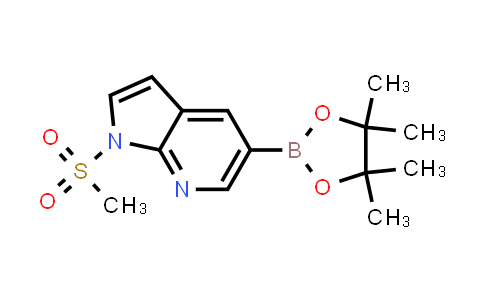 849068-22-0 | 1H-PYRROLO[2,3-B]PYRIDINE, 1-(METHYLSULFONYL)-5-(4,4,5,5-TETRAMETHYL-1,3,2-DIOXABOROLAN-2-YL)-