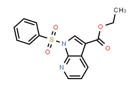 CAS No. 245064-82-8, 1H-PYRROLO[2,3-B]PYRIDINE-3-CARBOXYLIC ACID, 1-(PHENYLSULFONYL)-, ETHYL ESTER