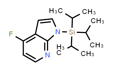 CAS No. 640735-25-7, 1H-PYRROLO[2,3-B]PYRIDINE, 4-FLUORO-1-[TRIS(1-METHYLETHYL)SILYL]-
