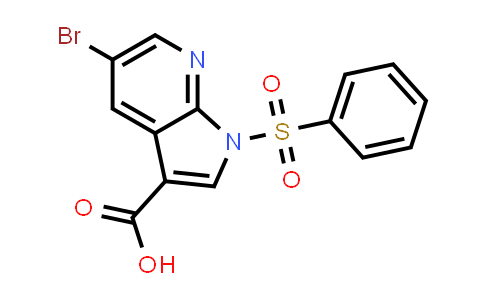 CAS No. 1046793-68-3, 1H-PYRROLO[2,3-B]PYRIDINE-3-CARBOXYLIC ACID, 5-BROMO-1-(PHENYLSULFONYL)-