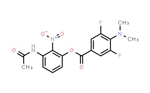 CAS No. 1864063-33-1, 3-acetamido-2-nitrophenyl 4-(dimethylamino)-3,5-difluorobenzoate