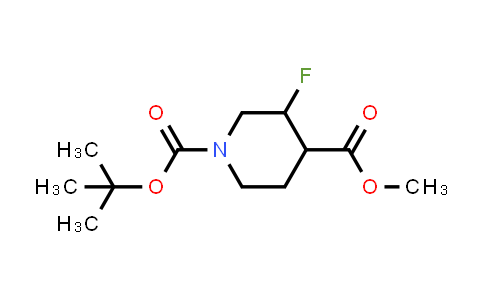 CAS No. 1903833-67-9, (3,4)-trans-1-Tert-butyl 4-methyl 3-fluoropiperidine-1,4-dicarboxylate racemate
