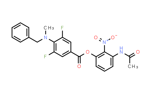 CAS No. 1864061-72-2, 3-acetamido-2-nitrophenyl 4-(benzyl(methyl)amino)-3,5-difluorobenzoate