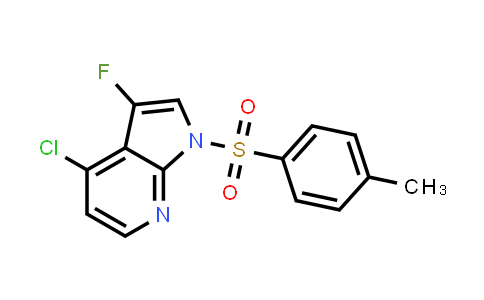 CAS No. 869335-69-3, 1H-PYRROLO[2,3-B]PYRIDINE, 4-CHLORO-3-FLUORO-1-[(4-METHYLPHENYL)SULFONYL]-