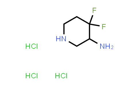 CAS No. 1334472-27-3, 4,4-difluoropiperidin-3-amine hydrochloride dihydrochloride