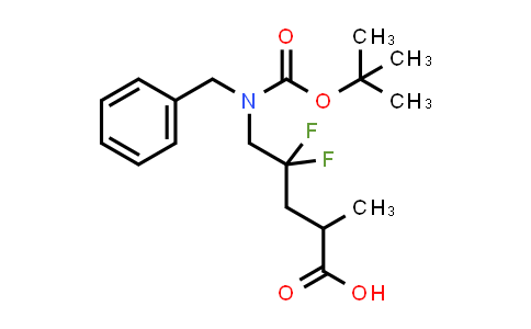 CAS No. 2101206-20-4, 5-(benzyl(tert-butoxycarbonyl)amino)-4,4-difluoro-2-methylpentanoic acid