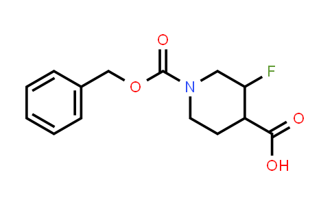 CAS No. 1303974-60-8, 1-((Benzyloxy)carbonyl)-3-fluoropiperidine-4-carboxylic acid