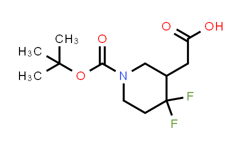 CAS No. 1334417-29-6, 2-(1-(tert-butoxycarbonyl)-4,4-difluoropiperidin-3-yl)acetic acid