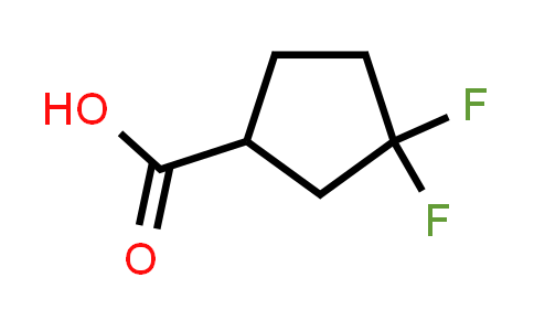 CAS No. 1260897-05-9, 3,3-difluorocyclopentanecarboxylic acid(75% solution in EtOAc and CH2Cl2)