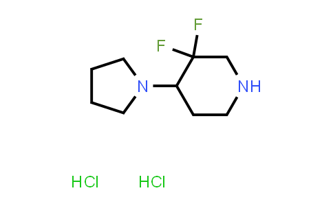 CAS No. 1686139-27-4, 3,3-difluoro-4-(pyrrolidin-1-yl)piperidine dihydrochloride