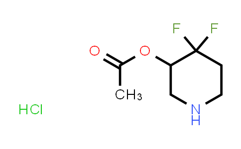 CAS No. 1881331-81-2, 4,4-difluoropiperidin-3-yl acetate hydrochloride