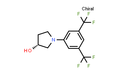 CAS No. 1198180-84-5, (R)-1-(3,5-BIS(TRIFLUOROMETHYL)PHENYL)PYRROLIDIN-3-OL