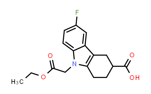 CAS No. 897660-75-2, 9-ETHOXYCARBONYLMETHYL-6-FLUORO-2,3,4,9-TETRAHYDRO-1H-CARBAZOLE-3-CARBOXYLIC ACID