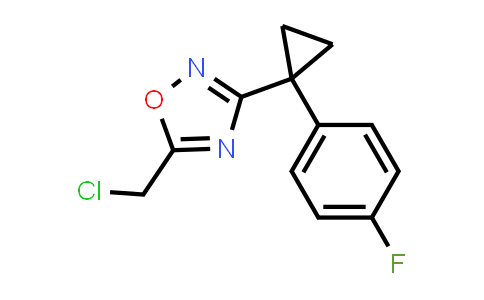 CAS No. 1021436-47-4, 5-CHLOROMETHYL-3-[1-(4-FLUORO-PHENYL)-CYCLOPROPYL]-[1,2,4]OXADIAZOLE