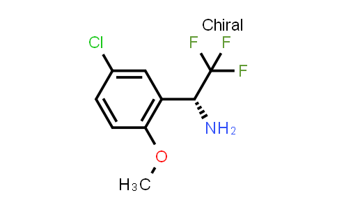 CAS No. 1213956-30-9, (R)-1-(5-CHLORO-2-METHOXY-PHENYL)-2,2,2-TRIFLUORO-ETHYLAMINE