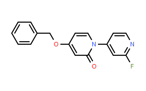 CAS No. 1233024-98-0, 4-(BENZYLOXY)-1-(2-FLUOROPYRIDIN-4-YL)PYRIDIN-2(1H)-ONE