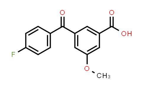 CAS No. 1027938-75-5, 3-(4-FLUORO-BENZOYL)-5-METHOXY-BENZOIC ACID