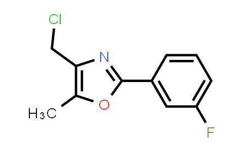 CAS No. 884504-76-1, 4-(CHLOROMETHYL)-2-(3-FLUOROPHENYL)-5-METHYLOXAZOLE