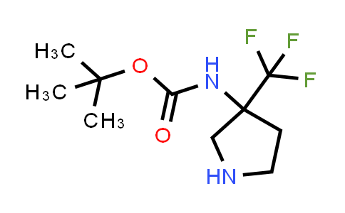 186203-13-4 | TERT-BUTYL[3-(TRIFLUOROMETHYLPYRROLIDINE-3-YL)]CARBAMATE