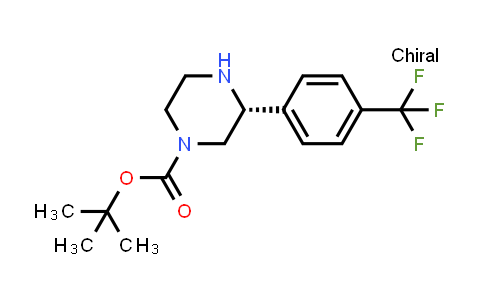 CAS No. 1228566-15-1, (R)-3-(4-TRIFLUOROMETHYL-PHENYL)-PIPERAZINE-1-CARBOXYLIC ACID TERT-BUTYL ESTER