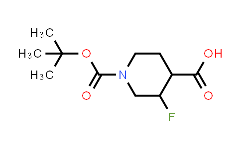CAS No. 1303974-46-0, 1-(tert-butoxycarbonyl)-3-fluoropiperidine-4-carboxylic acid