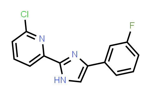 CAS No. 1233026-69-1, 2-CHLORO-6-(4-(3-FLUOROPHENYL)-1H-IMIDAZOL-2-YL)PYRIDINE