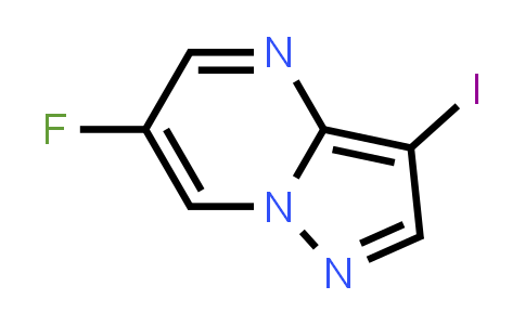 CAS No. 1036762-16-9, 6-Fluoro-3-iodo-pyrazolo[1,5-a]pyrimidine
