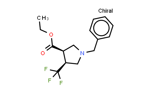 DY459070 | 217096-03-2 | CIS-3-PYRROLIDINECARBOXYLIC ACID, 1-(PHENYLMETHYL)-4-(TRIFLUOROMETHYL), ETHYL ESTER